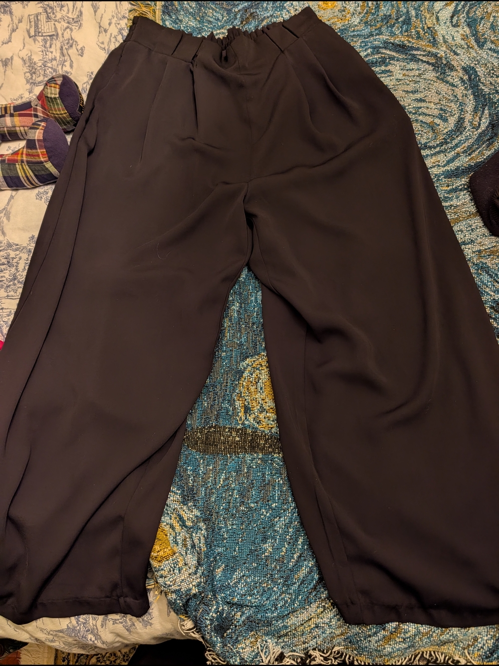 Zara Wide-Leg Black Pants